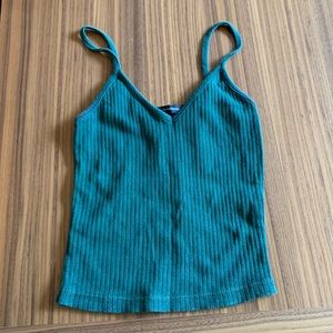 Dark green brandy melville tank